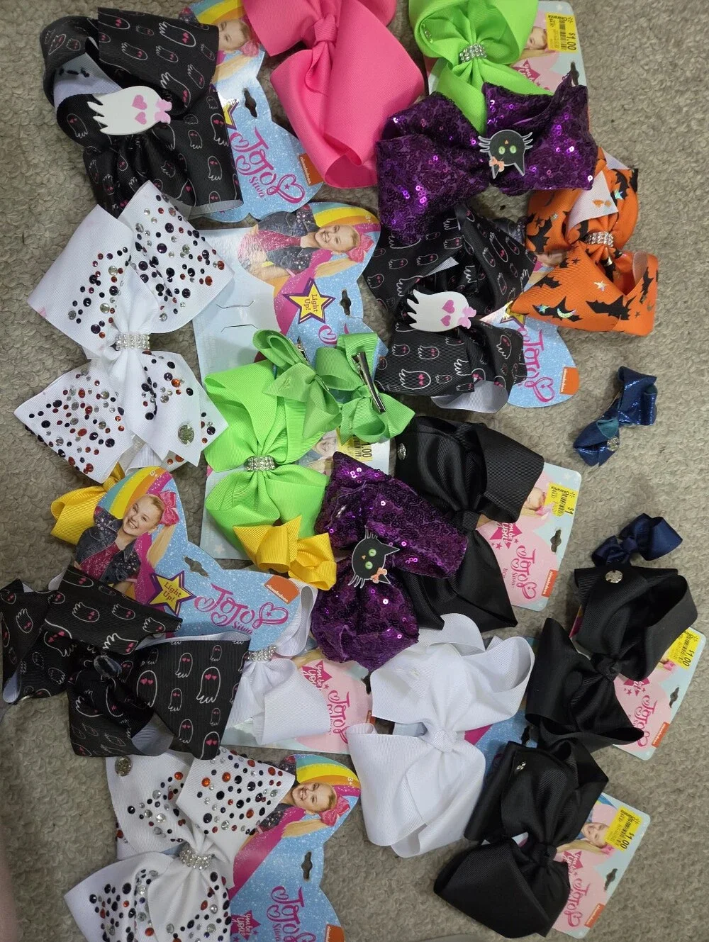 Assorted JoJo Siwa Style Hair Bows - Multicolor Pack